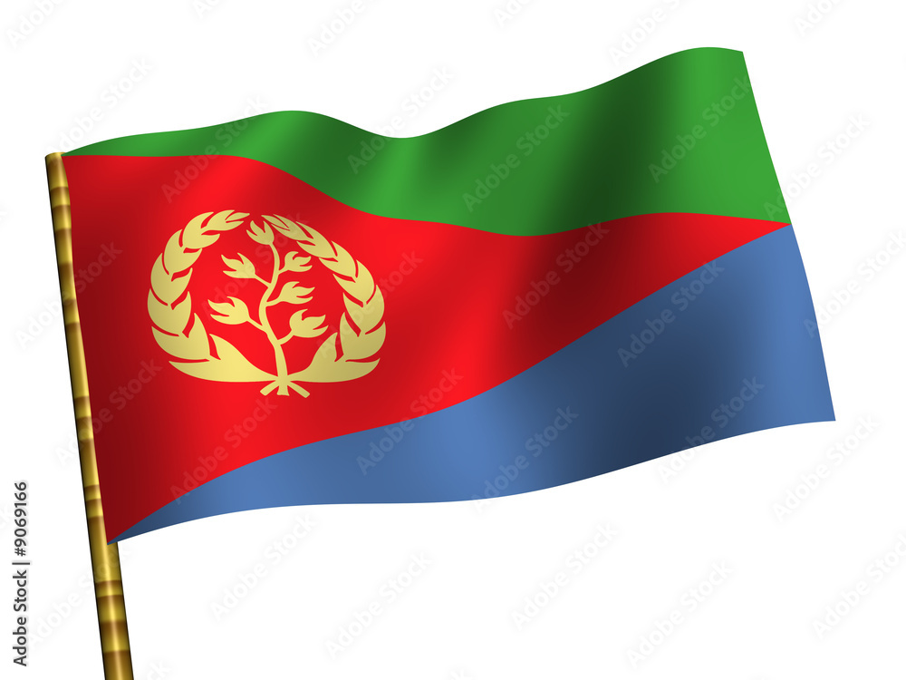 Fototapeta premium National Flag. Eritrea