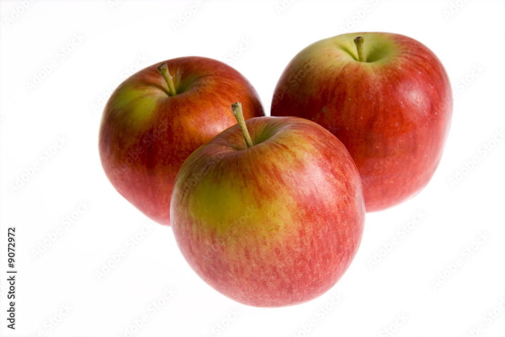 Three apples isolated on white background Three apples isolated on white background