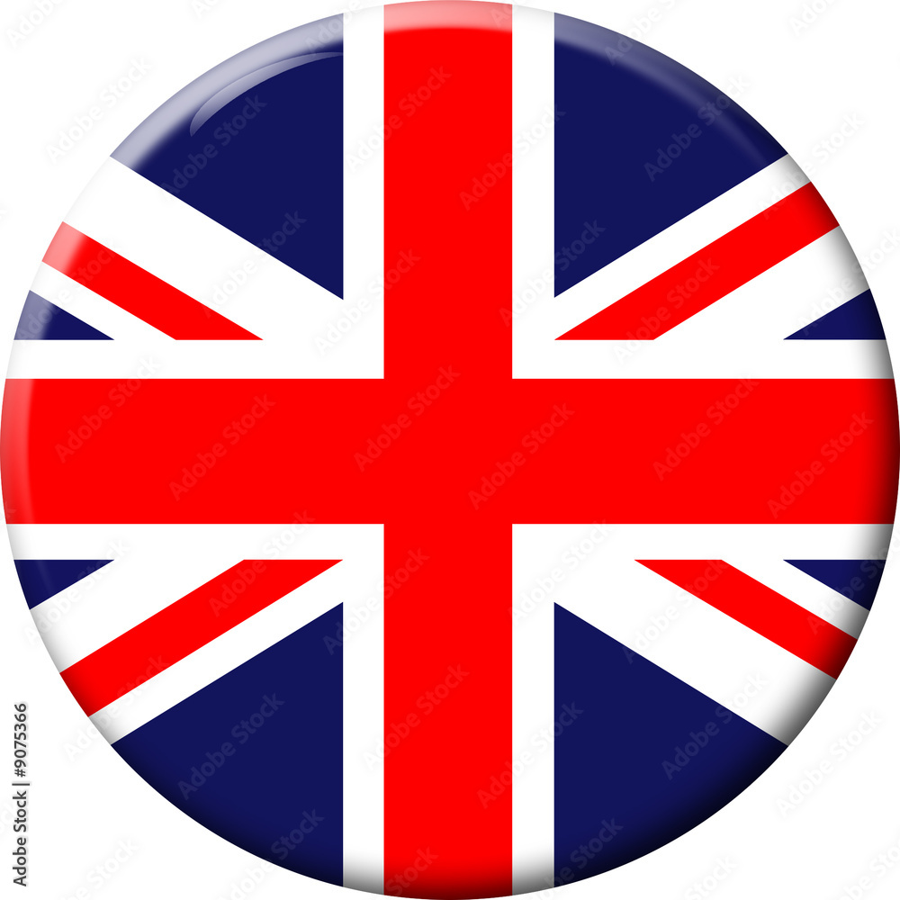Obraz premium UK Flag Button