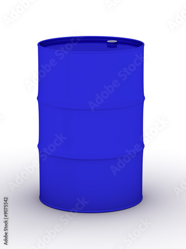 blue vat on a white background. 3D image.