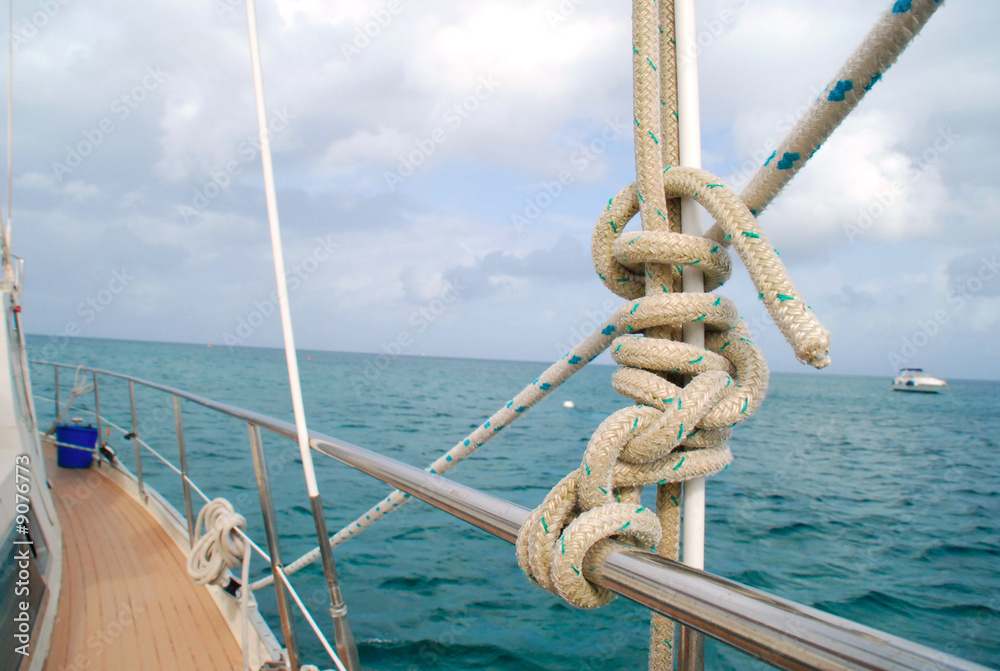 Obraz premium noeud marin sur mer