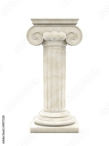 marble column isolated photo