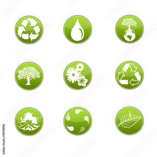 jeux icone bio vert