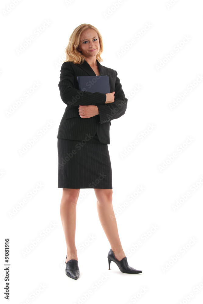 Businesswoman with the daily log 2 Businesswoman with the daily log 2