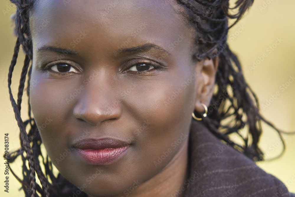 Portrait of a beautiful African American woman Portrait of a beautiful African American woman