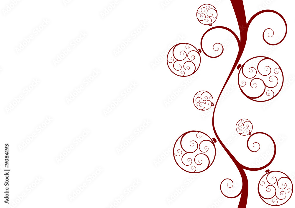 Abstract christmas background with balls and stars Abstract christmas background with balls and stars