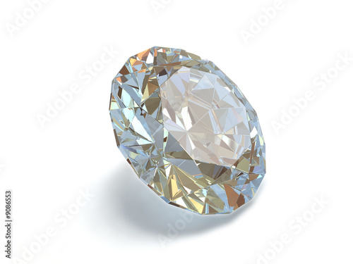 Diamond isolated on white background 2