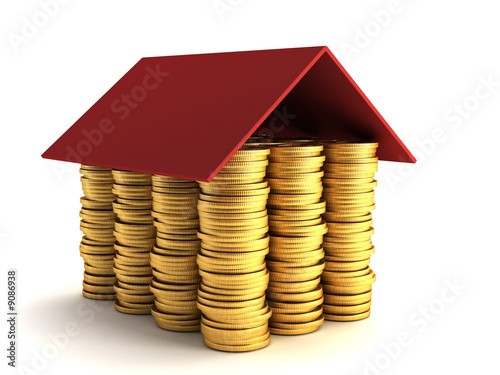 Fototapeta Naklejka Na Ścianę i Meble -  mortgage concept 3d rendering