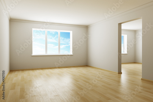 Fototapeta Naklejka Na Ścianę i Meble -  3d rendering the empty room