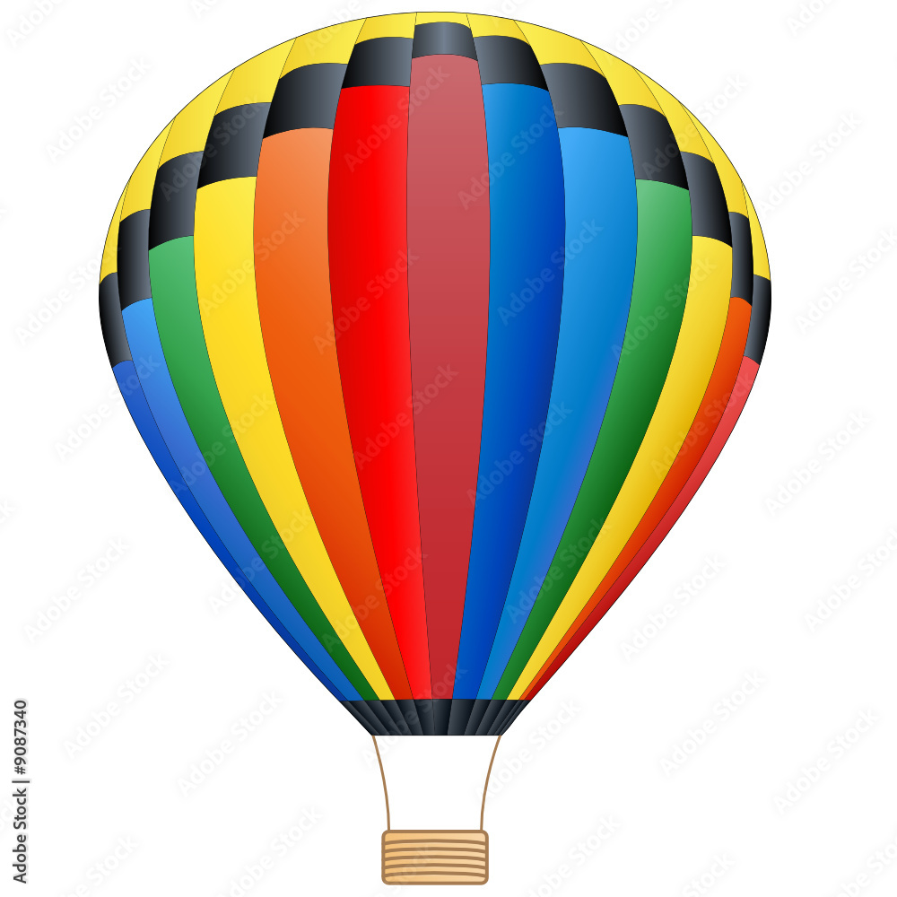 Fototapeta premium Bunter Heißluftballon