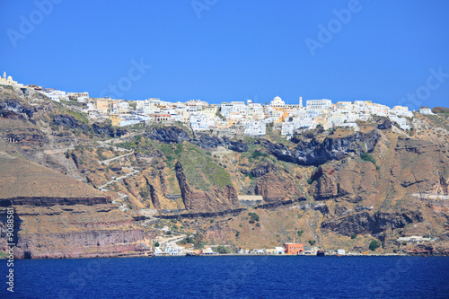 Fira town on Santorini island, Greece