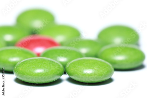 Wallpaper Mural Colorful candies close-up isolated on white Torontodigital.ca