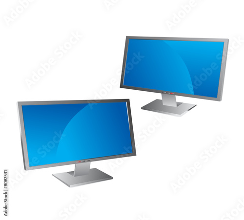 Two lcd monitors