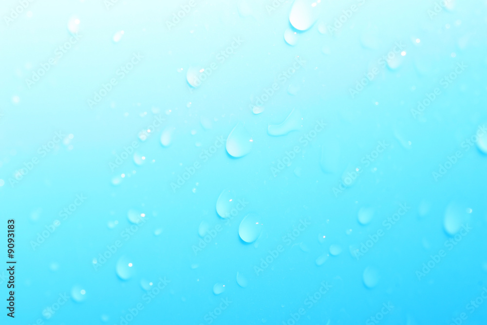 abstract background with water drops on a surface