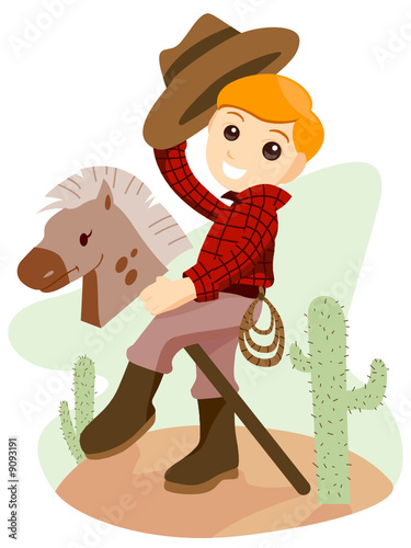 Boy on Horse Toy