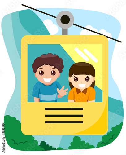 Children on Cable Car