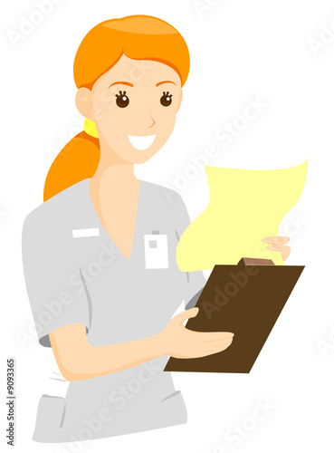 Nurse Reading Chart
