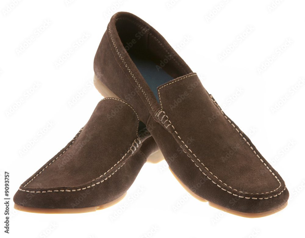 Man's boot on a white background... Man's boot on a white background...