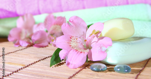 soap and flowers