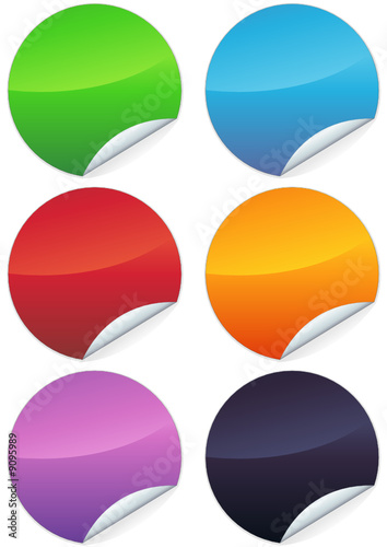 Stickers rond métal (détouré)