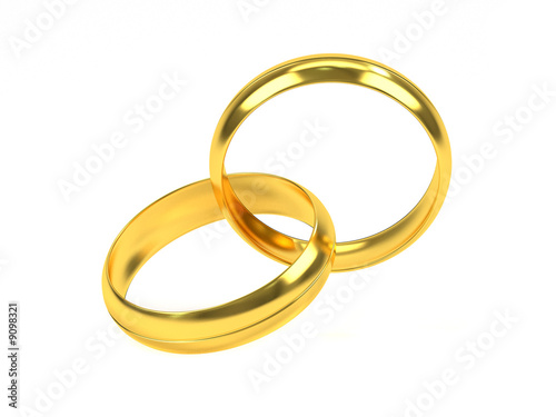 Wallpaper Mural golden rings Torontodigital.ca