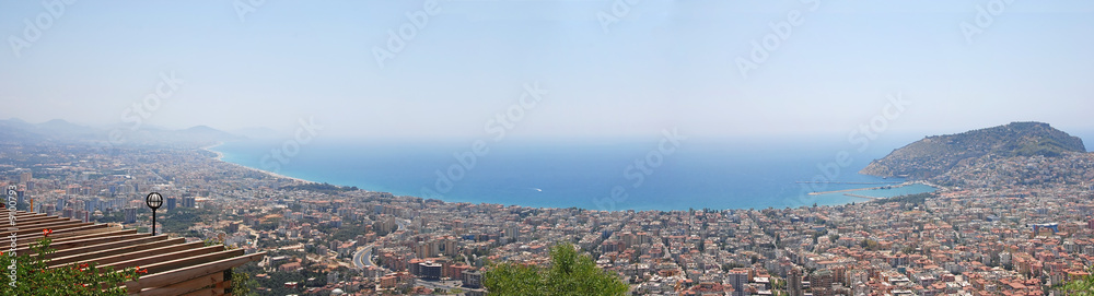 Panorama of Alanya, Turkey