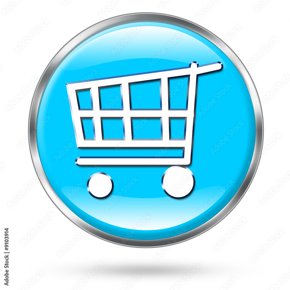 Shopping cart icon button