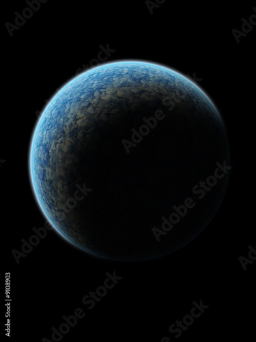 Blue planet illustration