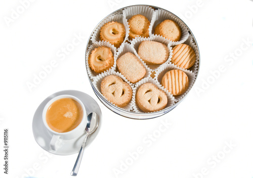 Coffee and coockies photo