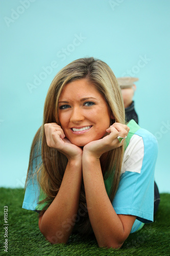 Woman Laying Down Outside I...