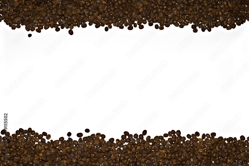 Fototapeta premium Tło nasiona kawy