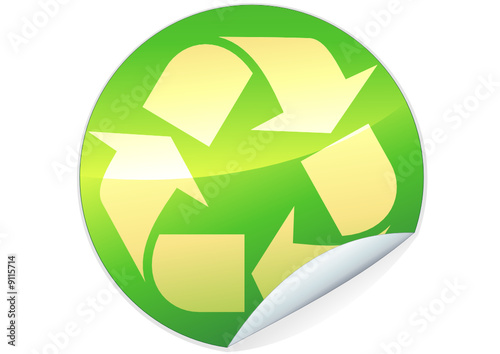 Sticker vert métal du recyclage (détouré) Free Download Sticker vert métal du recyclage (détouré) - GFXLoad
