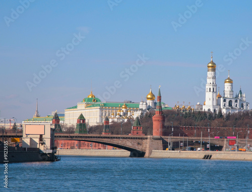 view to  Kremlin with Moscow - rivers