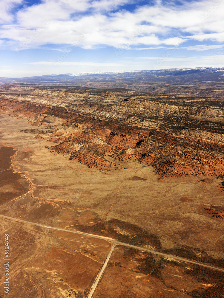 Fototapeta premium Wiejski krajobraz pustyni Utah.