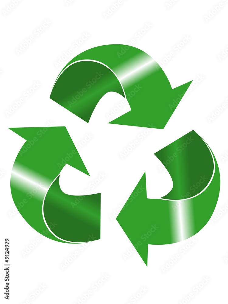 Obraz premium 3D Recycle Icon