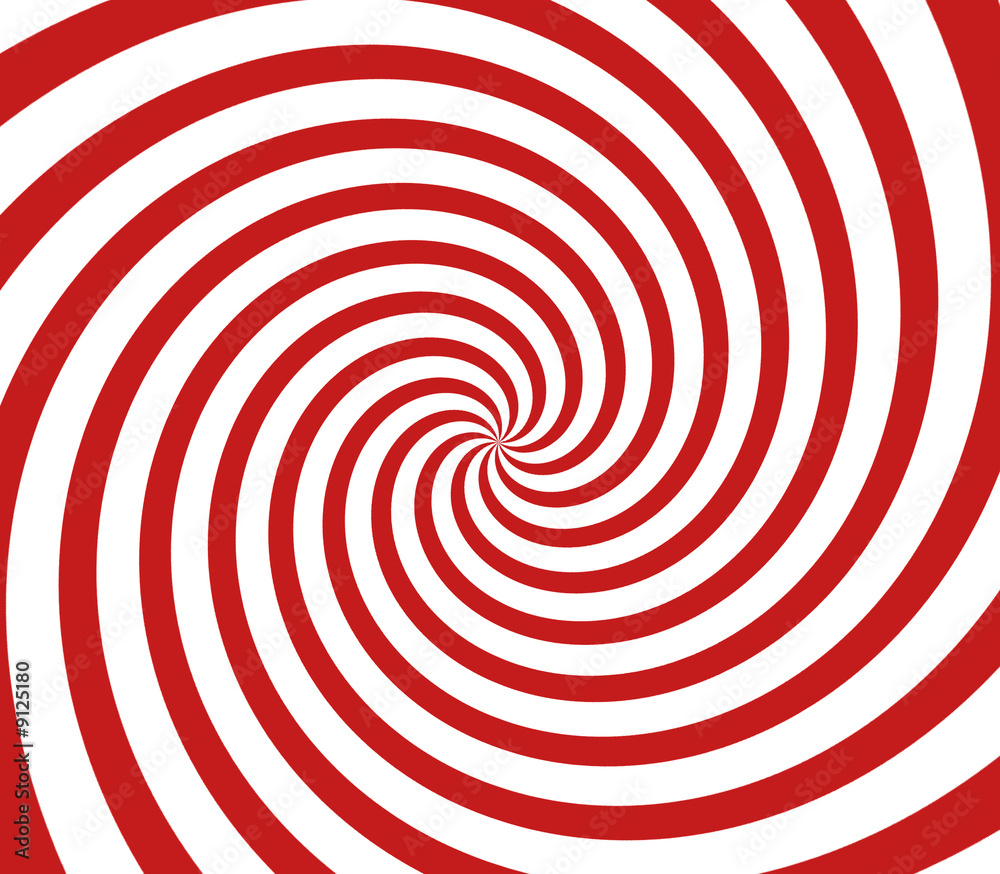 red and white spiral background - obrazy, fototapety, plakaty 