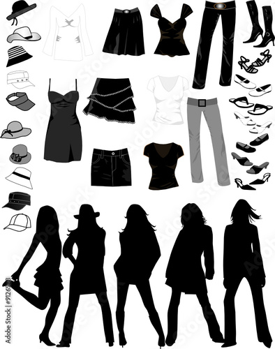 Ladies world -accesory, vectors work