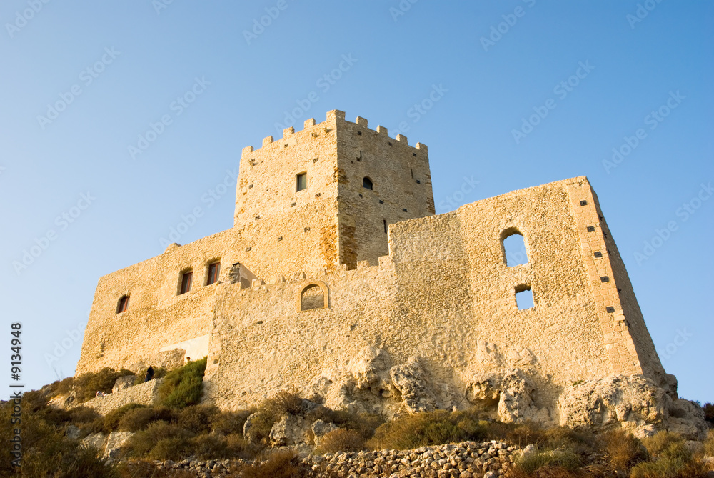 castle of Chiaramonte in Palma di Montechiaro in Sicily.