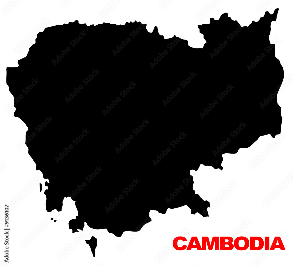 cambodia map high resolution
