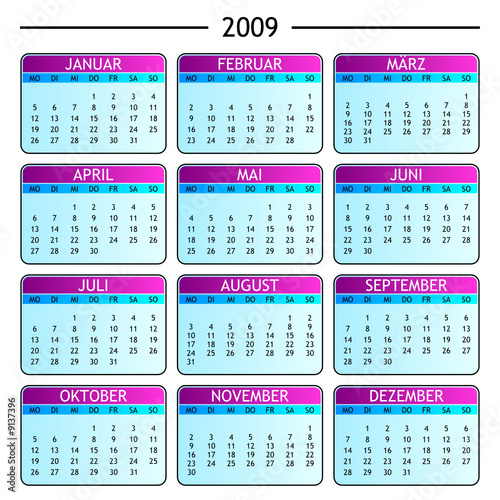 jahreskalender 2009