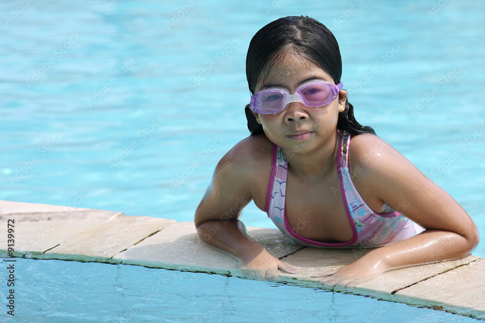 Child in a Swimming pool