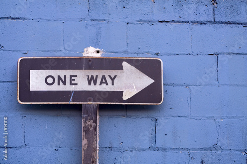 one way