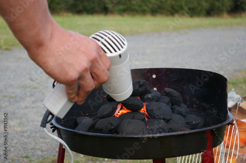 grillen mit dem föhn