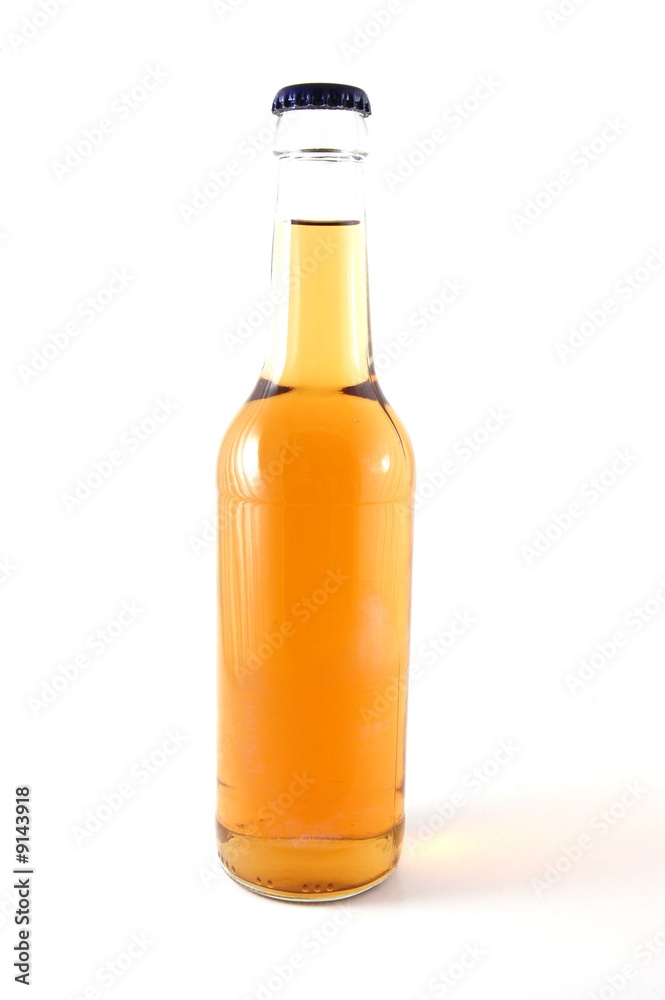 A bottle of beer isolated on white background. A bottle of beer isolated on white background.