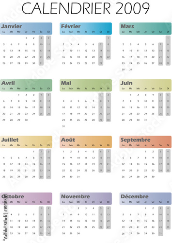 Calendrier 2009