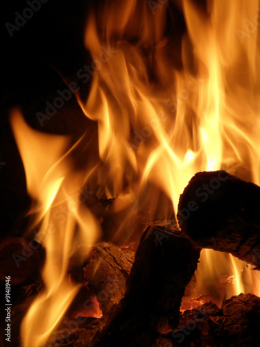 Flames or fire for background