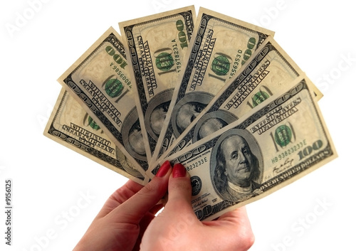 Money in hands