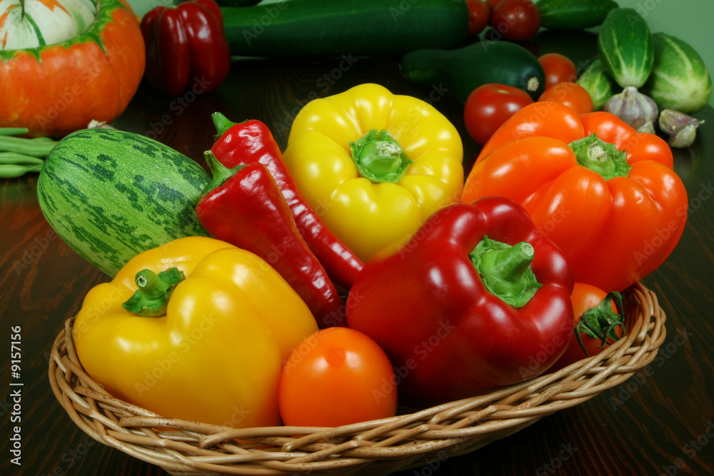 Fresh vegetables on the table. Fresh vegetables on the table.