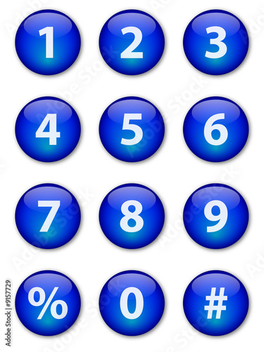Free Download Number Buttons - GFXLoad
