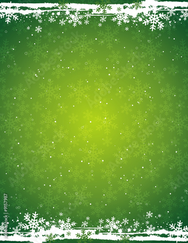 green grunge christmas background
